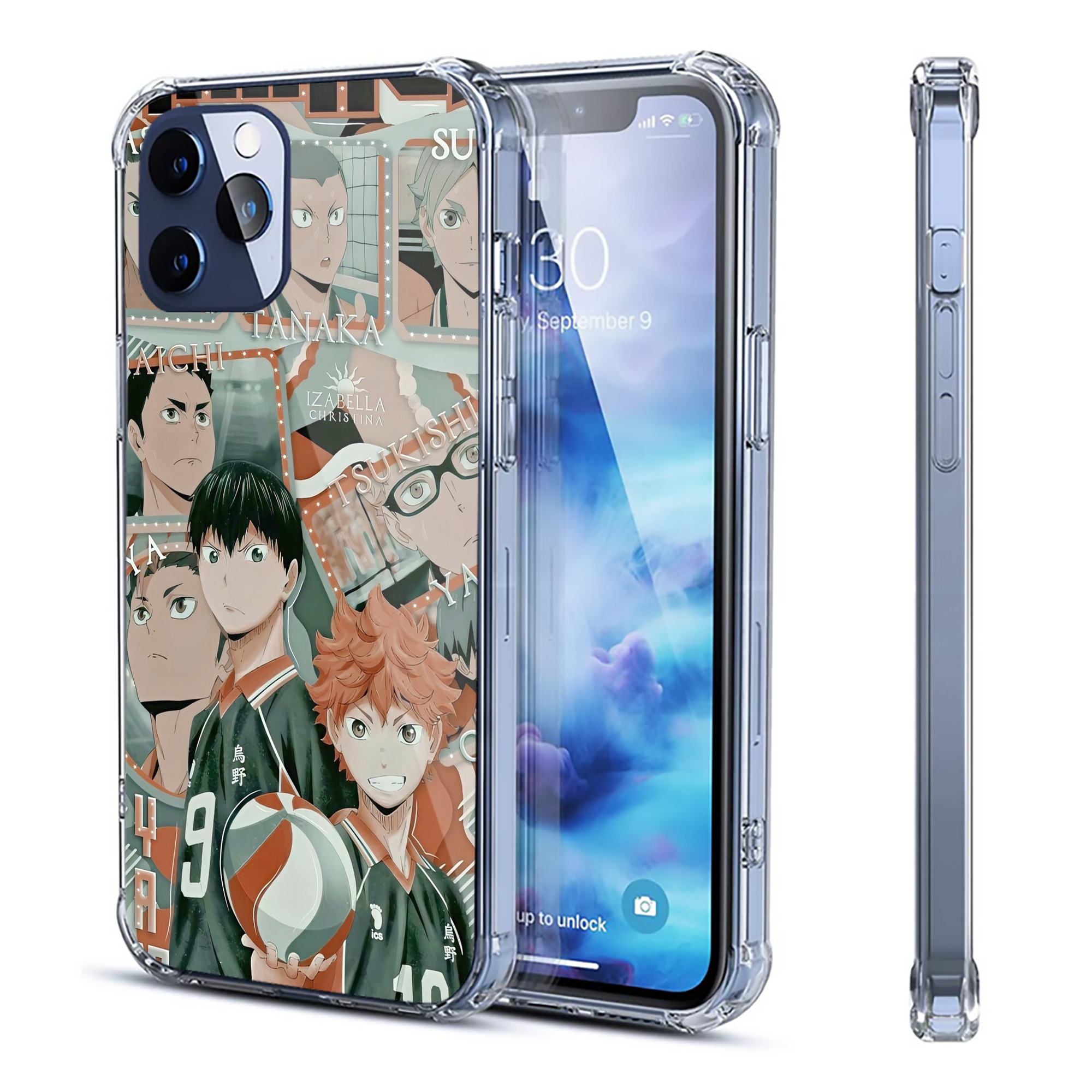 （画像用） ハイキュー!! Haikyu!! 【iPhone 12シリーズ対応】透明スマホケース（クリアソフトケース）